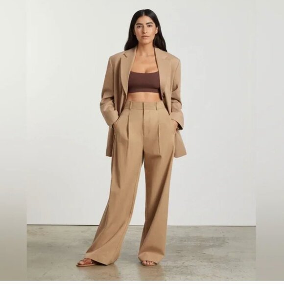 Everlane The Way-High Drape Trouser Pant Size 6 Short Wide Leg - Picture 2 of 9